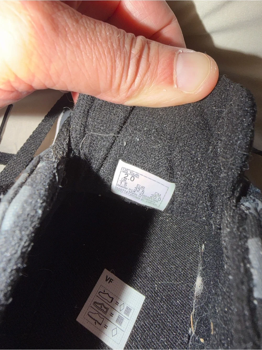 Kids Vans Black & Gray Checkerboard Low-Top Sneakers, Size 2
